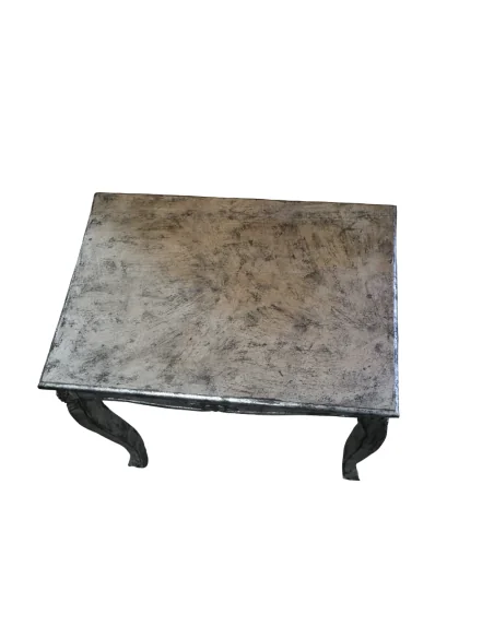 Tavolino Artigianale in Legno 60x43x60h – Fatto a Mano in Indonesia – Stile Elegante Vintage