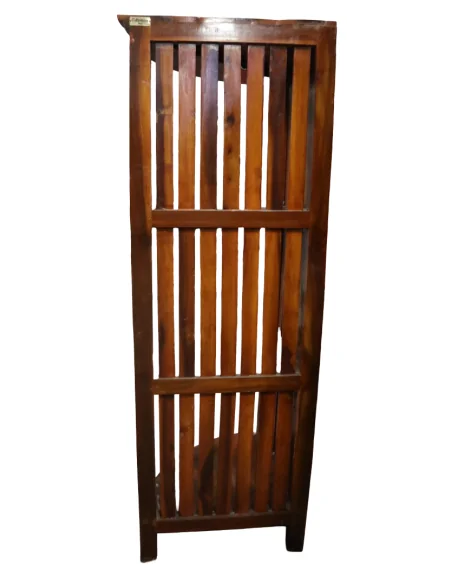 Mobile Libreria Angolare in Teak - Realizzato a Mano in Indonesia, Altezza 150 cm