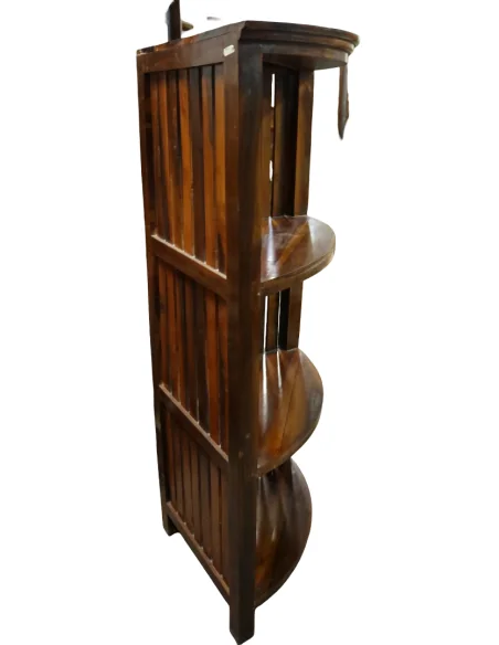 Mobile Libreria Angolare in Teak - Realizzato a Mano in Indonesia, Altezza 150 cm