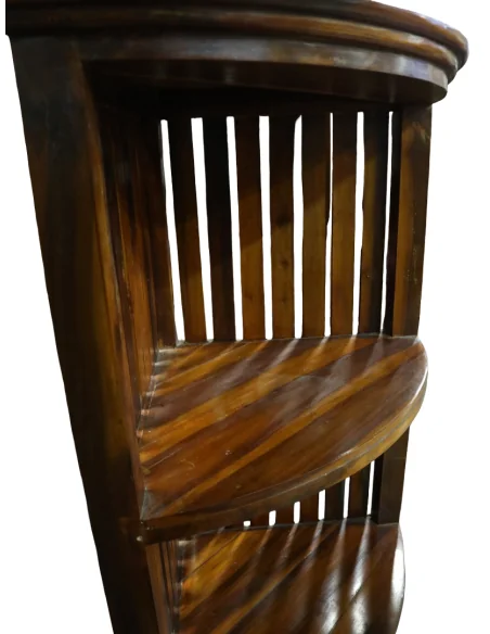 Mobile Libreria Angolare in Teak - Realizzato a Mano in Indonesia, Altezza 150 cm