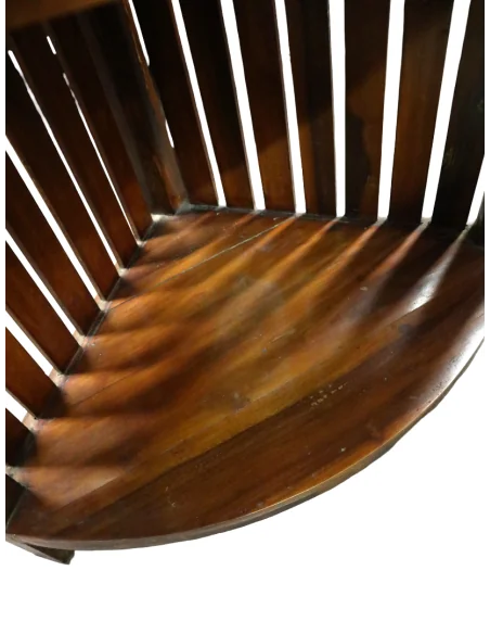 Mobile Libreria Angolare in Teak - Realizzato a Mano in Indonesia, Altezza 150 cm