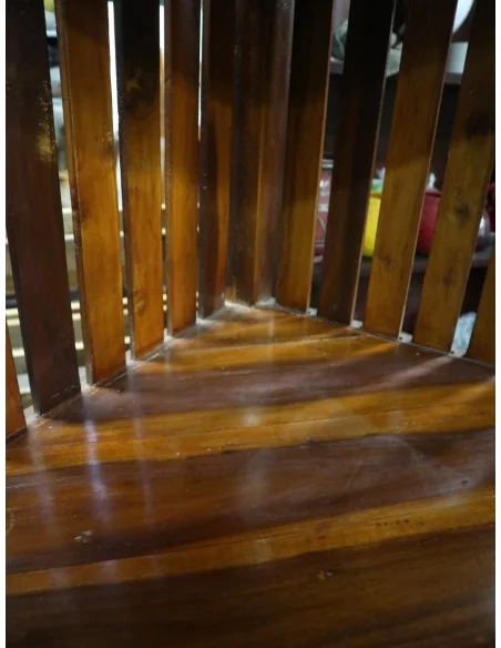 Mobile Libreria Angolare in Teak - Realizzato a Mano in Indonesia, Altezza 150 cm