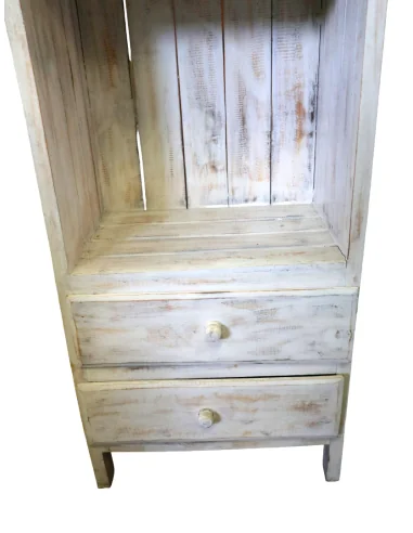 Libreria in Legno di Albesia 150 cm Bianca...