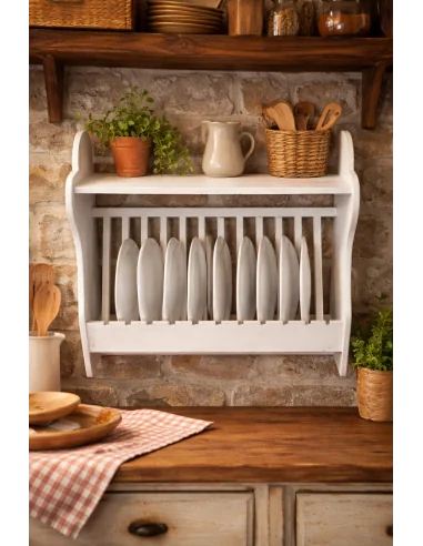 Piattaia Rustica Country in Legno – 70x62 cm –...