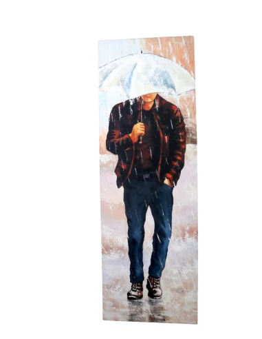 Quadro Moderno Verticale 150x50 cm – Uomo sotto...