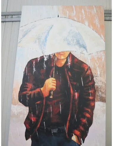 Quadro Moderno Verticale 150x50 cm – Uomo sotto...