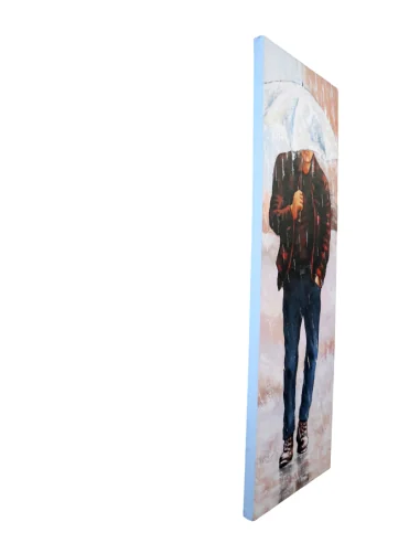 Quadro Moderno Verticale 150x50 cm – Uomo sotto...