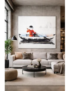 Il Viaggiatore Silenzioso – Quadro Moderno 100x120 cm...