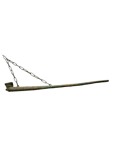 Antica Pipa Indonesiana da Oppio in Bronzo – 93...