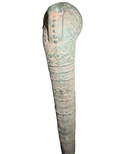 Antica Pipa Indonesiana da Oppio in Bronzo – 93...