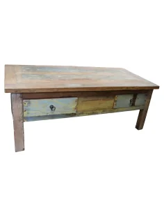 Tavolino da Caffè Vintage in Legno di Recupero... 2