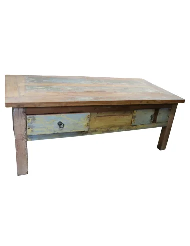 Tavolino da Caffè Vintage in Legno di Recupero...