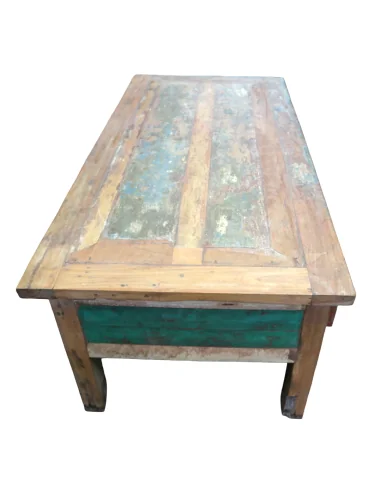 Tavolino da Caffè Vintage in Legno di Recupero...