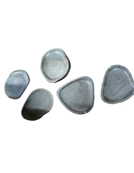 Vassoio in Pietra di Fiume Naturale 40/50 cm – Piatto Bagno Artigianale in Sasso Indonesiano