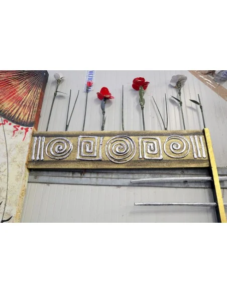 Quadro Moderno Artistico 100x100 cm – Arte Materica con Fiori e Struttura 3D | Opera Artigianale