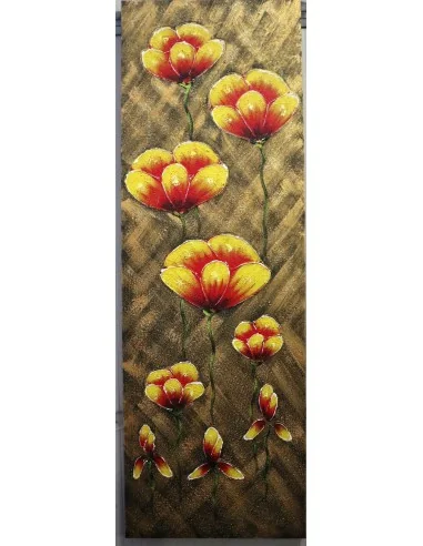 Quadro Floreale Verticale Moderno 50x150 cm –...