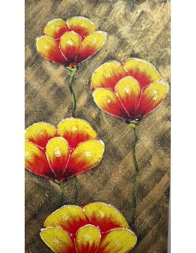 Quadro Floreale Verticale Moderno 50x150 cm –...