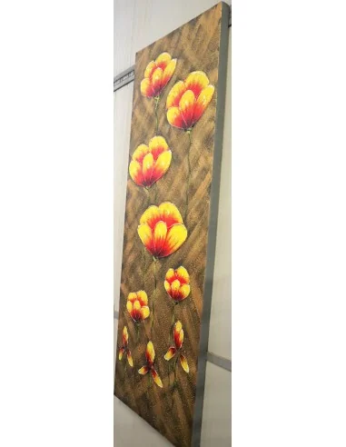 Quadro Floreale Verticale Moderno 50x150 cm –...