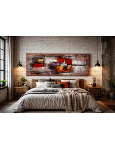 Quadro Astratto Moderno 60x180 cm – Dipinto a Mano su...