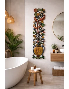 Albero della Vita in Legno Intagliato e Dipinto a Mano –...