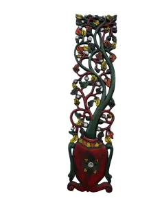 Albero della Vita in Legno Intagliato e Dipinto a Mano –... 2