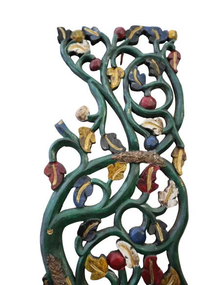 Albero della Vita in Legno Intagliato a Mano – Arte Indonesiana Decorativa per Ambienti Zen e Spa (126 cm)