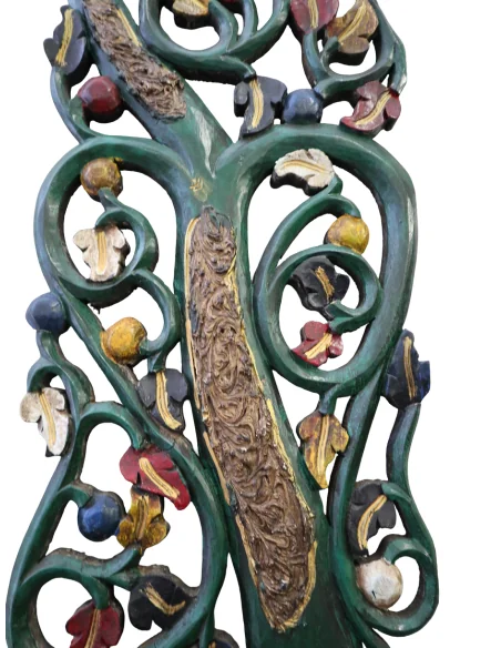 Albero della Vita in Legno Intagliato a Mano – Arte Indonesiana Decorativa per Ambienti Zen e Spa (126 cm)