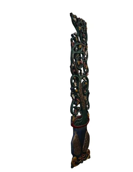 Albero della Vita in Legno Intagliato a Mano – Arte Indonesiana Decorativa per Ambienti Zen e Spa (126 cm)
