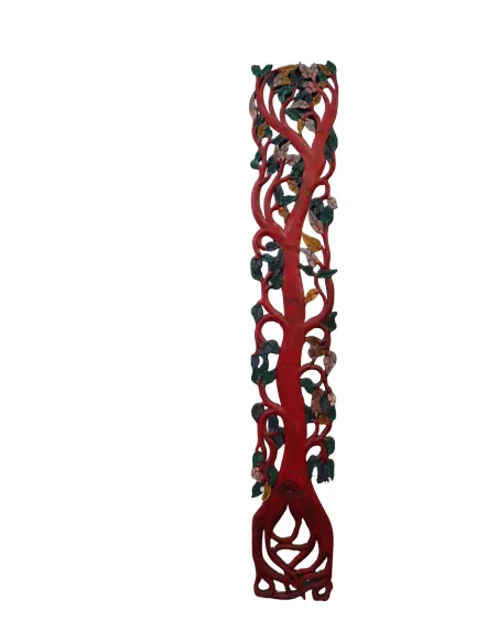 Albero della Vita in Legno Intagliato e Dipinto a Mano – Arte Indonesiana cm 150