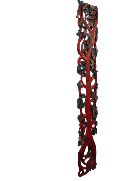 Albero della Vita in Legno Intagliato e Dipinto a Mano – Arte Indonesiana cm 150