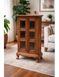 Vetrinetta in Legno di Teak Massello Artigianale...