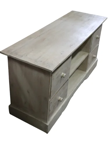 Porta TV in Legno di Albesia 100x34x50h –...