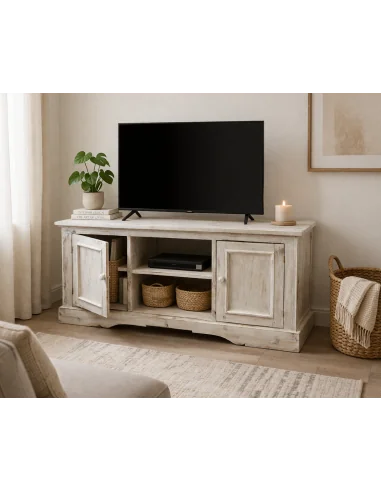 Porta TV in Legno di Albesia 100 cm – Mobile...