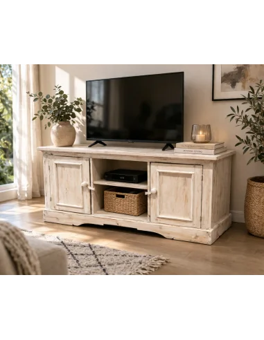 Porta TV in Legno di Albesia 100 cm – Mobile...