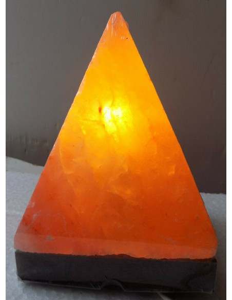Lampada di Sale piramide cm20 KG 2/3 , Sale dell'Himalaya GROTTE TIBET sale rosa