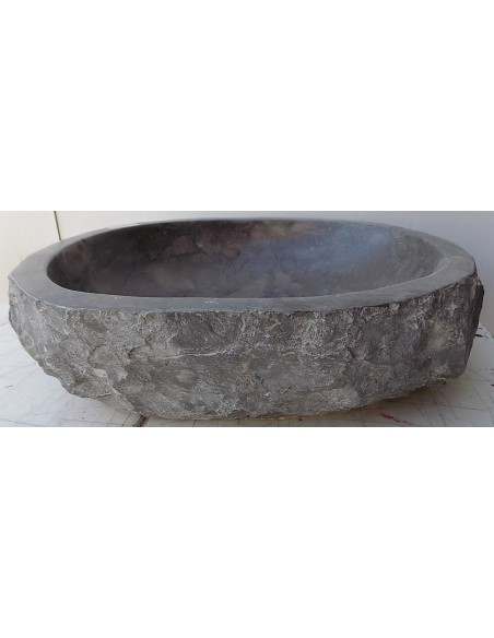 Lavandino in marmo grigio irregolare cm 50x40x15 circa pietra stone sasso lavabo sink