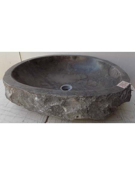 Lavandino in marmo grigio irregolare cm 50x40x15 circa pietra stone sasso lavabo sink