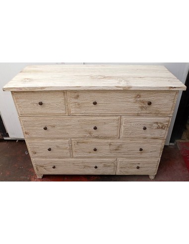 Comò cassettone settimino in teak bianco...