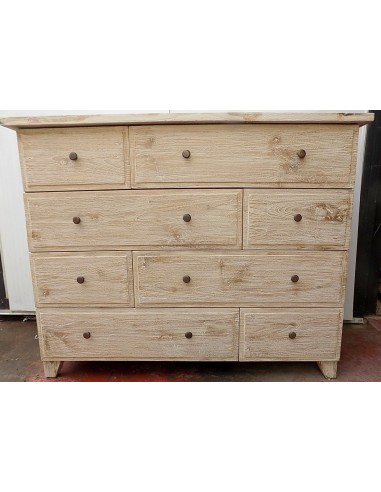 Comò cassettone settimino in teak bianco...