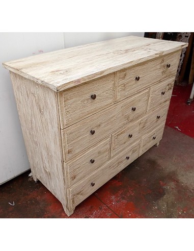 Comò cassettone settimino in teak bianco...