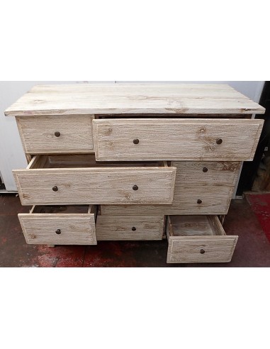 Comò cassettone settimino in teak bianco...