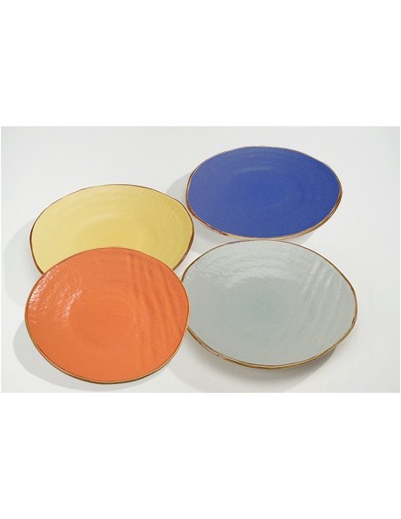 Servizio da 6 di Piatti Ceramica creati Mano linea mediterraneo novità home gres porcellanato