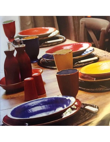 Servizio da 6 di Piatti Ceramica creati Mano...