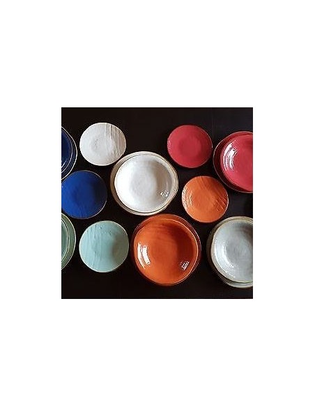 Servizio da 6 di Piatti Ceramica creati Mano linea mediterraneo novità home gres porcellanato