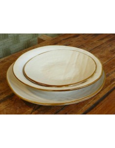 Servizio da 6 di Piatti Ceramica bianchi linea...